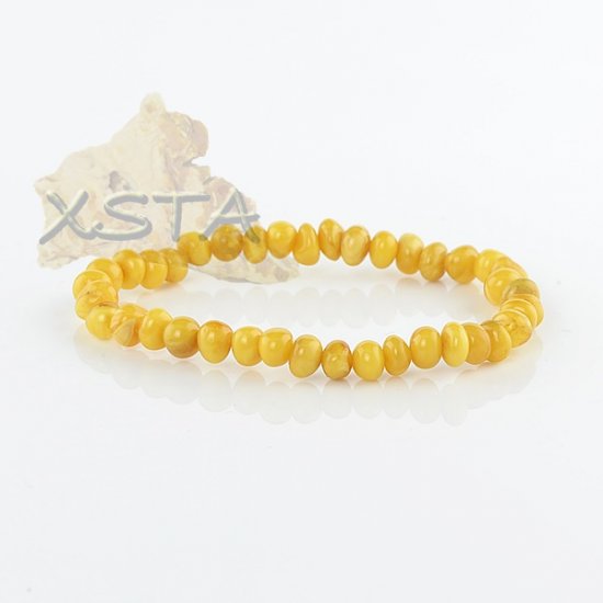 Amber bracelet natural color